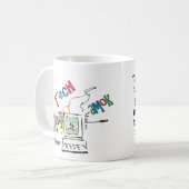 技術の精神錯乱のマグ コーヒーマグカップ (正面左)