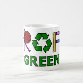 技術の緑 コーヒーマグカップ (中央)