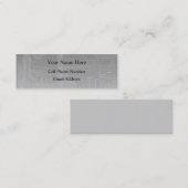 技術の話のプロフィールおよび名刺 スキニー名刺 (正面/裏面)