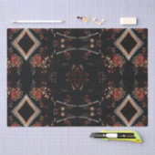 技術のDecoupageのアールデコのコラージュの花パターン2 薄葉紙 (クラフト)