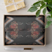 技術のDecoupageのアールデコのコラージュの花パターン2 薄葉紙 (ギフト)