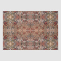 技術のDecoupageのアールデコのコラージュの花柄パターン