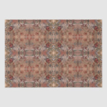 技術のDecoupageのアールデコのコラージュの花柄パターン