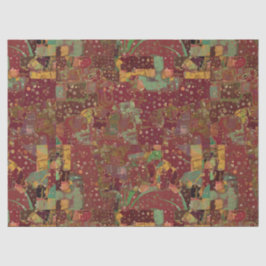 技術のDecoupage Bohoのコラージュの材料見本の深いのピンク 薄葉紙