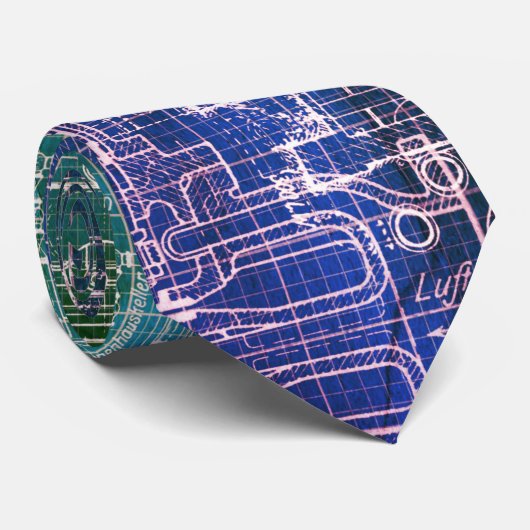 技術エンジニアの設計図 ネクタイ (ロール)