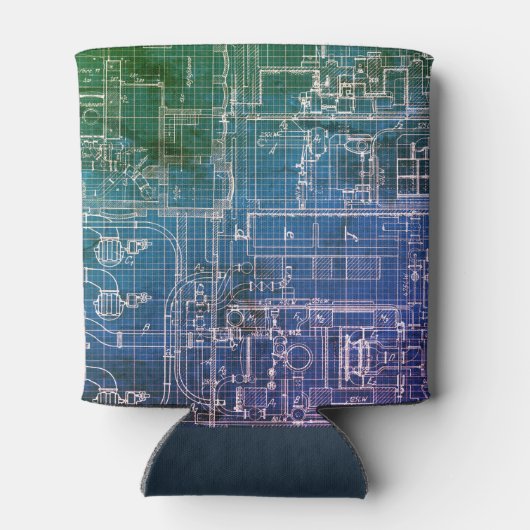 技術エンジニアの設計図 缶クーラー (裏面)