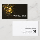 技術エンジニアリング抽象芸術金ゴールドスターバスト 名刺 (正面/裏面)