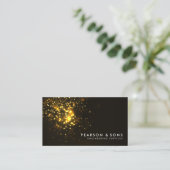技術エンジニアリング抽象芸術金ゴールドスターバスト 名刺 (スタンド正面)