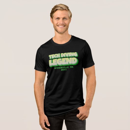技術カスタムドライバーの場所の名前 トライブレンドＴシャツ (正面全面)
