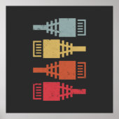 技術ギークネットワークエンジニアLANパーティー ポスター (正面)