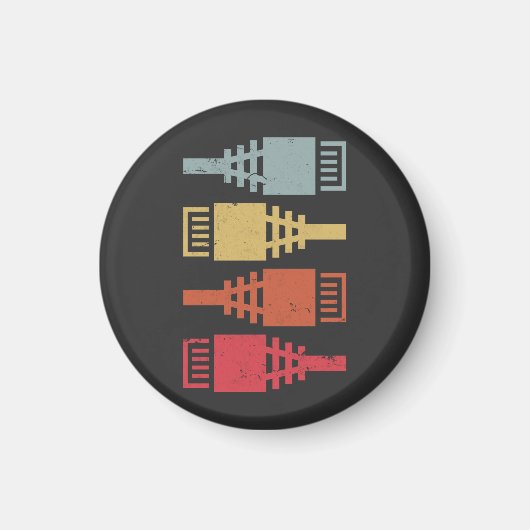 技術ギークネットワークエンジニアLANパーティー マグネット (正面)