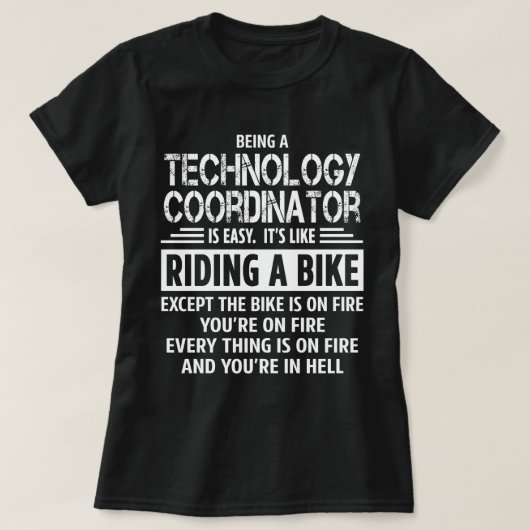 技術コーディネーター Tシャツ (デザイン正面)