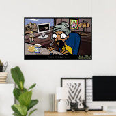 技術サポート"あなたは愚か間抜けな、男！" ポスター (ホームオフィス)