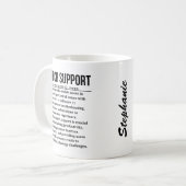 技術サポート コーヒーマグカップ (正面左)