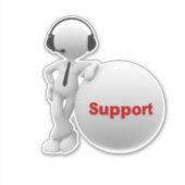 技術サポート シール (正面)