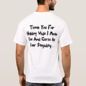 技術サポート Tシャツ (裏面)