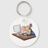 技術サポー吹トのバブル キーホルダー (正面)