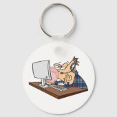 技術サポー吹トのバブル キーホルダー (裏面)