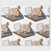 技術サポー吹トのバブル ラッピングペーパー (フラット)