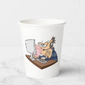 技術サポー吹トのバブル 紙コップ (正面)