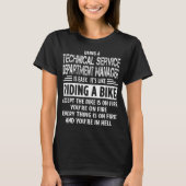 技術サービス部門マネージャ Tシャツ (正面)