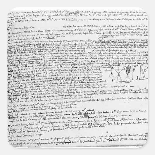 技術スケッチ スクエアシール (正面)