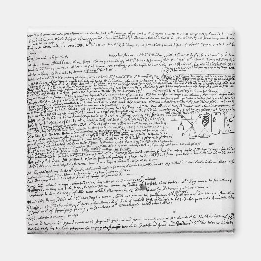 技術スケッチ マグネット (正面)