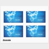 技術スタイルシール 長方形シール (シート)