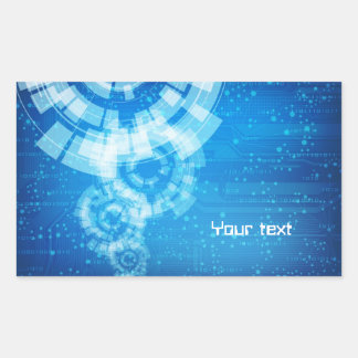 技術スタイルシール 長方形シール