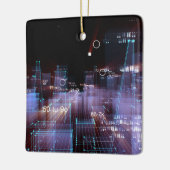 技術デジタル都市 セラミックオーナメント (左)