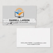 技術ノード |ブレインコンピュータロゴ 名刺 (正面/裏面)