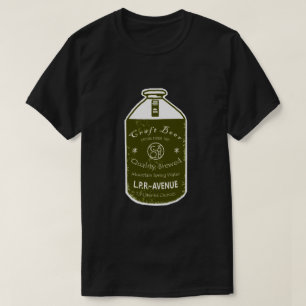 技術ビール-グローラーの水差しの緑の白 Tシャツ