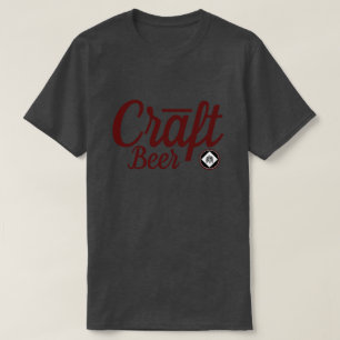 技術ビール-ホツプの記号Ver.2バーガンディ Tシャツ