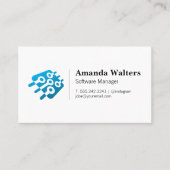 技術マイクロチップ | ソフトウェアハードウェア | 技術者 名刺 (正面)