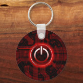 技術モダンテーマデザイン キーホルダー (正面)