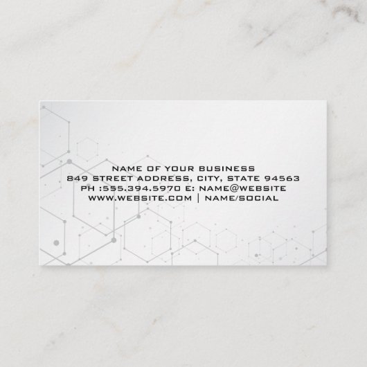 技術モダンロゴ 予約カード (裏面)