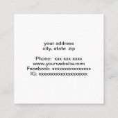 技術モダン図 スクエア名刺 (裏面)