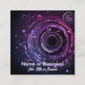 技術モダン図 スクエア名刺 (正面)