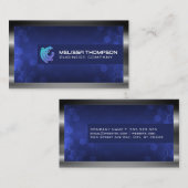 技術ロゴ | ジオメトモダンリ背景 名刺 (正面/裏面)