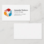 技術ロゴ | ソフトウェアハードウェア | 技術者 名刺 (正面/裏面)