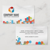 技術ロゴ |幾何学的な色 名刺 (正面/裏面)