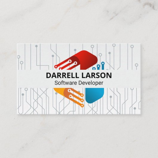 技術ロモダンゴ | 回路 名刺 (正面)