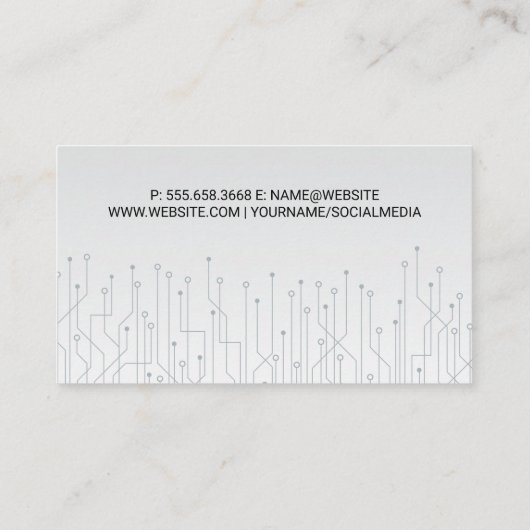 技術回路基板 名刺 (裏面)