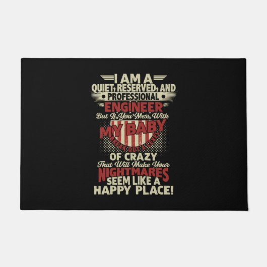 技術士プロフェッショナル技術者 ドアマット (正面)