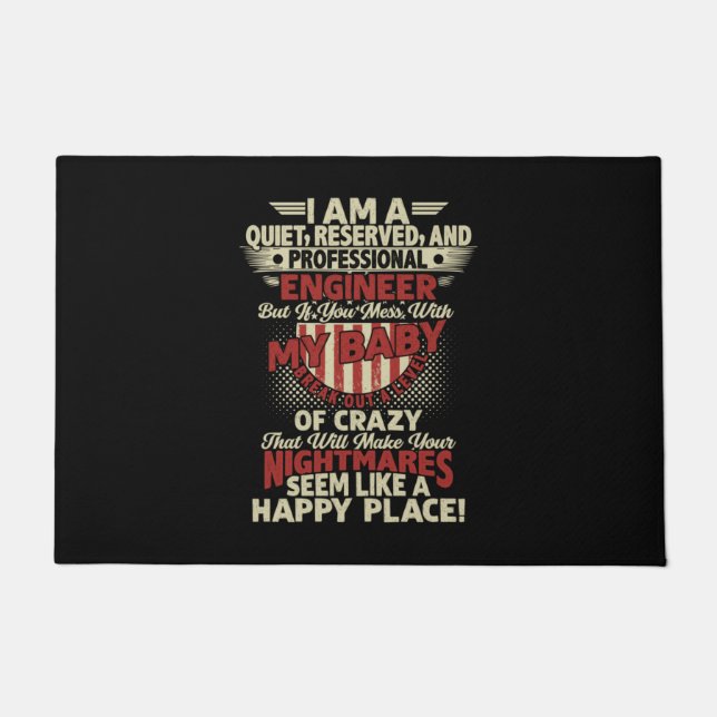 技術士プロフェッショナル技術者 ドアマット (正面)