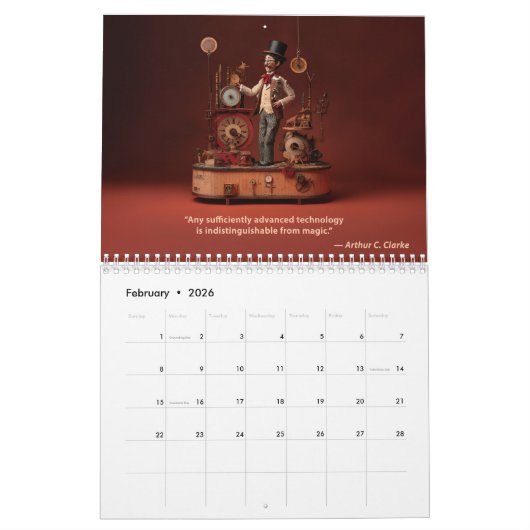 技術引用文カレンダー カレンダー (2月 2026)