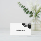 技術白黒の重なり合う円 名刺 (スタンド正面)