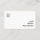 技術白黒の重なり合う円 名刺 (裏面)