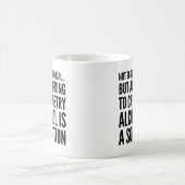 技術的なアルコールを得ないことは解決のマグです コーヒーマグカップ (中央)