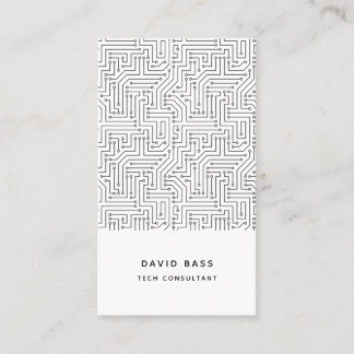 技術的なコンピュータ回路の電子パターン 名刺